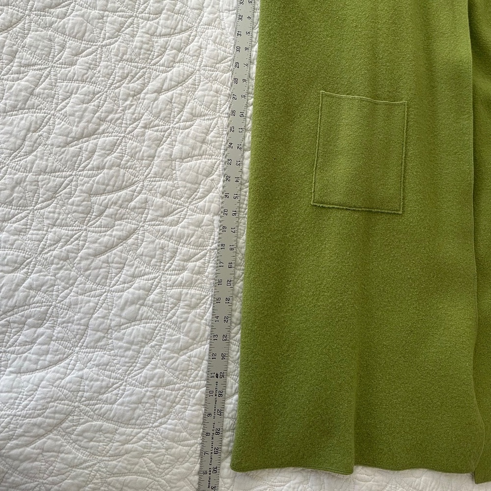 Eileen Fisher Spring Green Boiled Wool Coat: Size XL. - Picture 10 of 13
